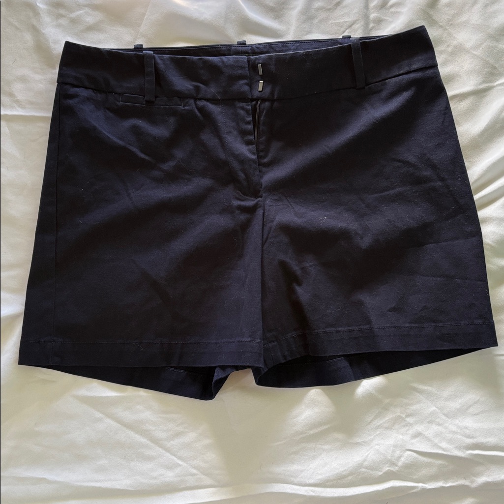 Talbots Navy Classic Chino Shorts